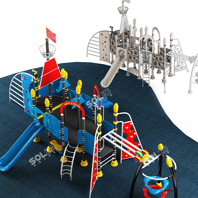 Slide&Climb: Ultimate Kids Playground 3D model image 6