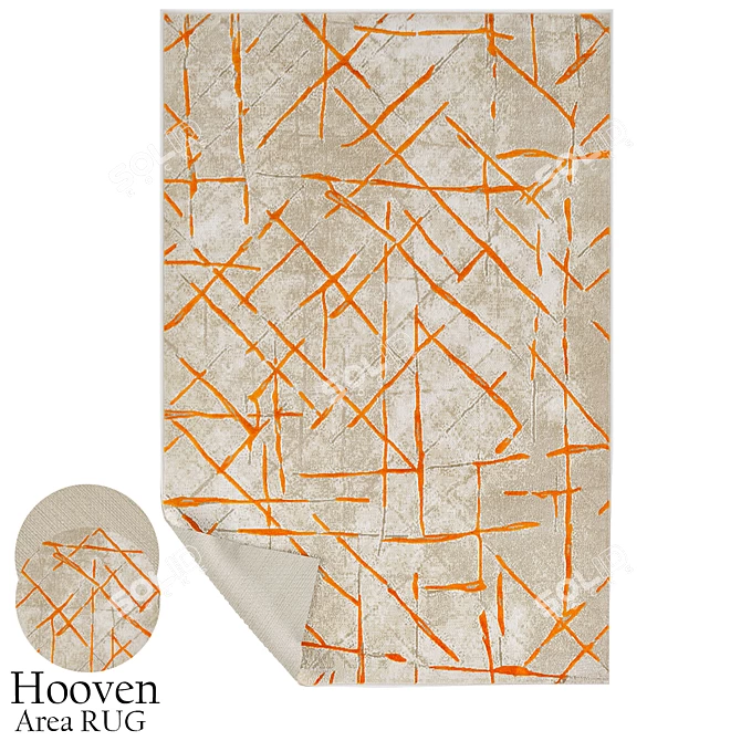 Hooven Contemporary Area Rug 3D model image 1