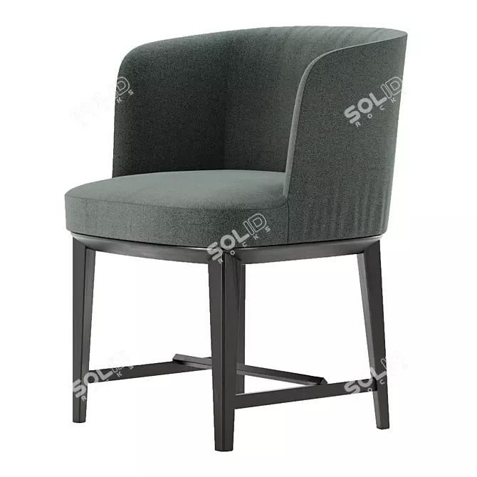 Elegant Elsa Chair - 570x550x750mm 3D model image 1