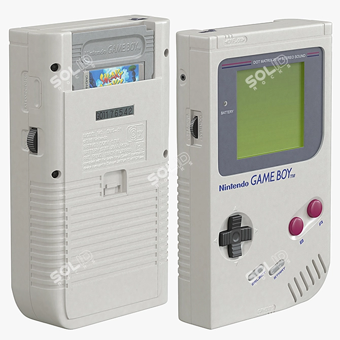 Classic Nintendo Game Boy: High-Quality 3D Model 3D model image 3