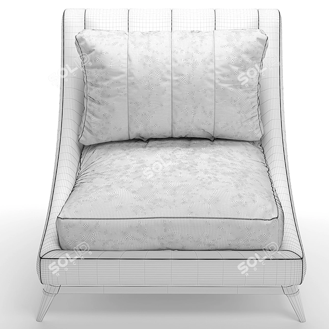 Galatea Armchair by Annibale Colombo 3D model image 4