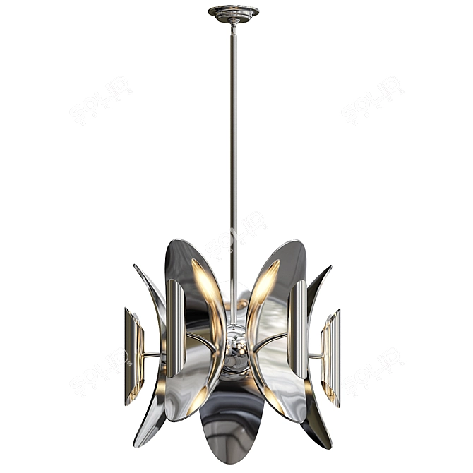 Stellar Space Abstract Chandelier 3D model image 2