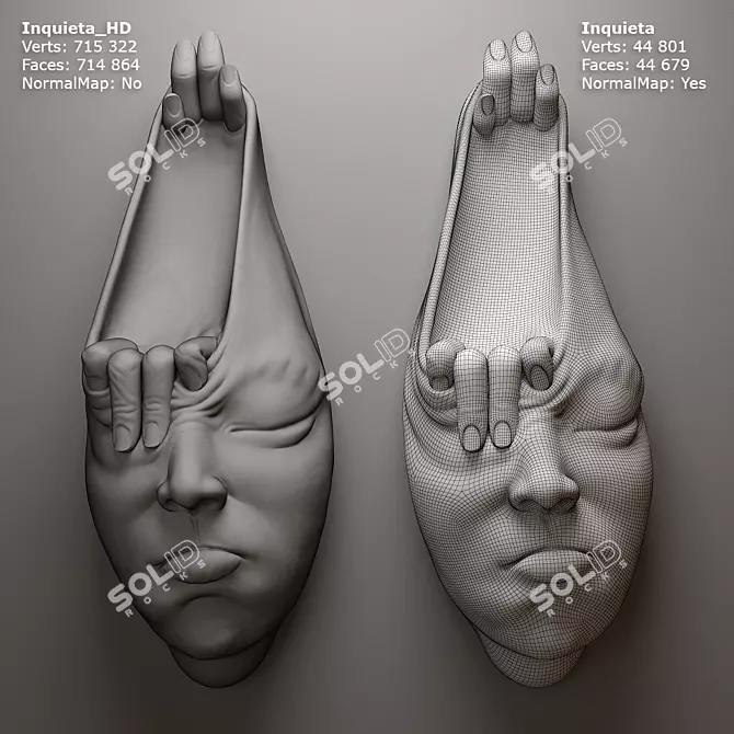 Inquieta Digital Sculpture: Open Mind Series 3D model image 2