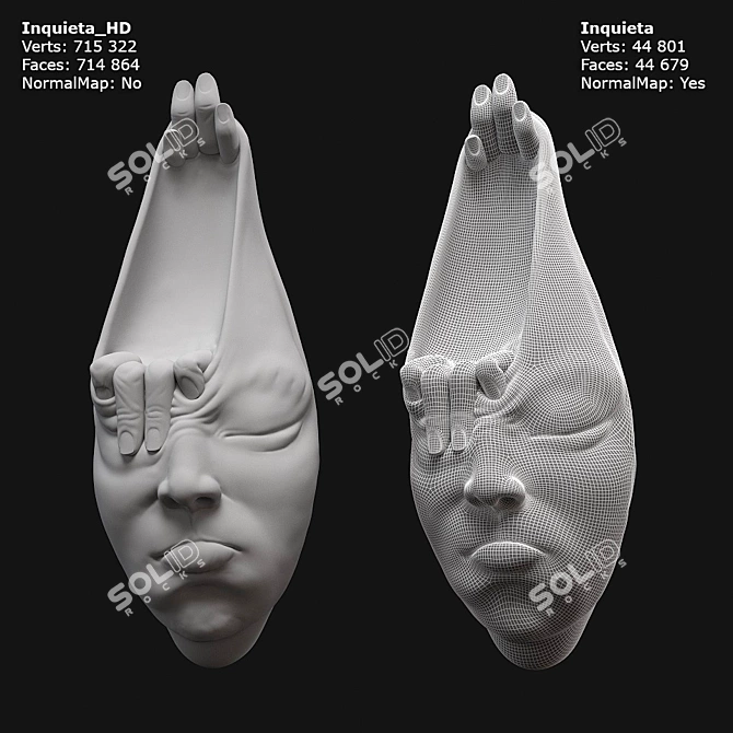 Inquieta Digital Sculpture: Open Mind Series 3D model image 5
