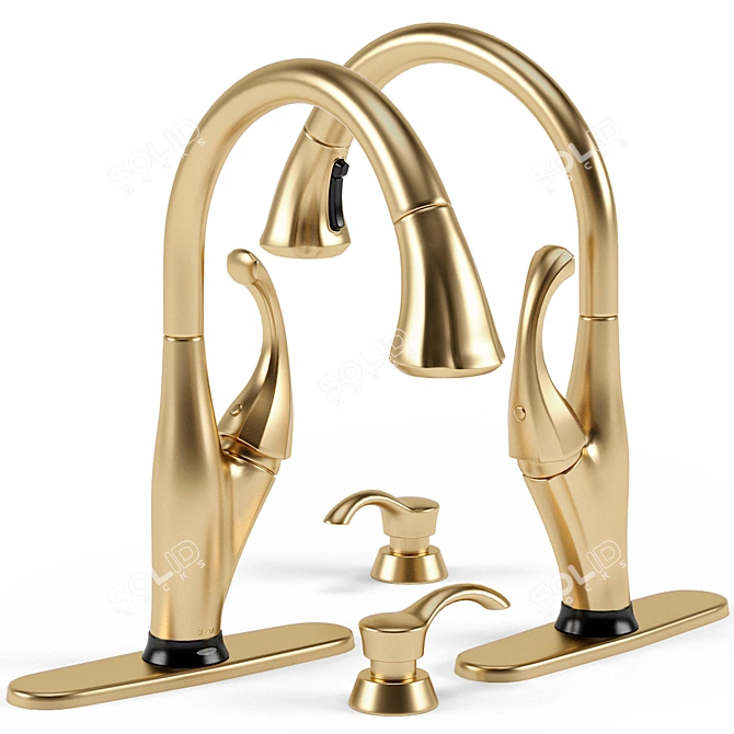 Delta Addison Kitchen Faucet 3D model image 3