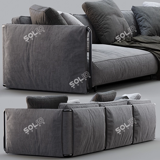 Edmond Flexform Sofa: Modern and Stylish Comfort 3D model image 5