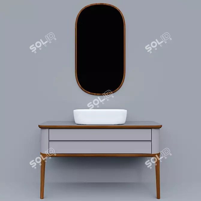 Noken Liem Vanity Set: Elegant and Functional 3D model image 1