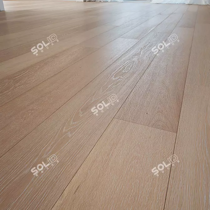 Stunning Oak Floor Tiles 3D model image 1