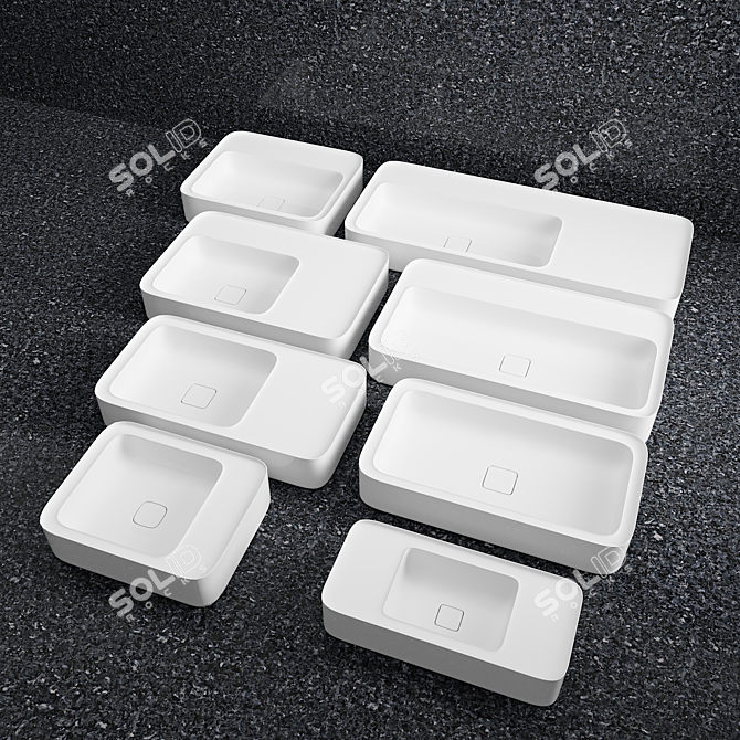 Italian-Made Cameo Sink 3D model image 1