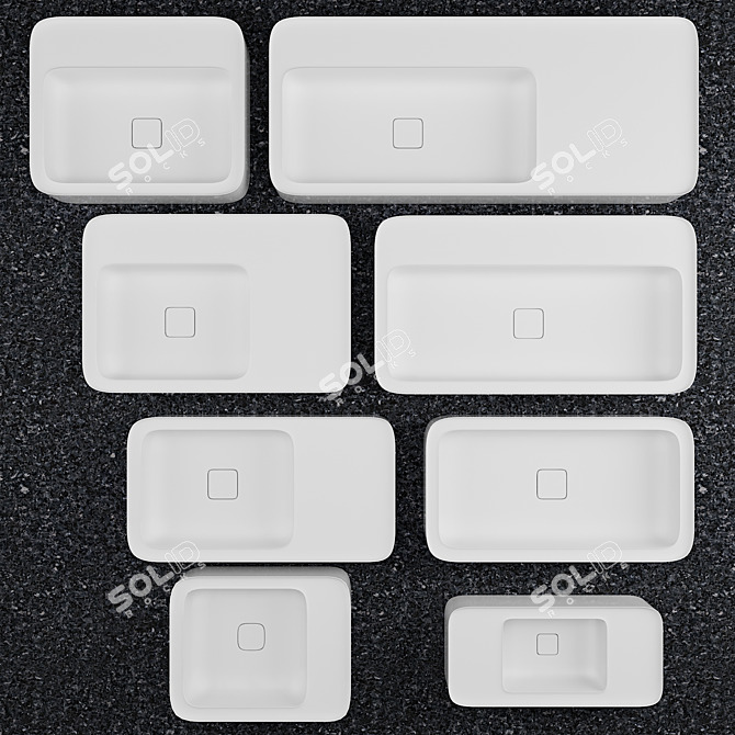 Italian-Made Cameo Sink 3D model image 2