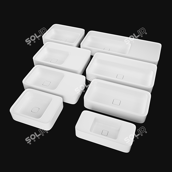 Italian-Made Cameo Sink 3D model image 4