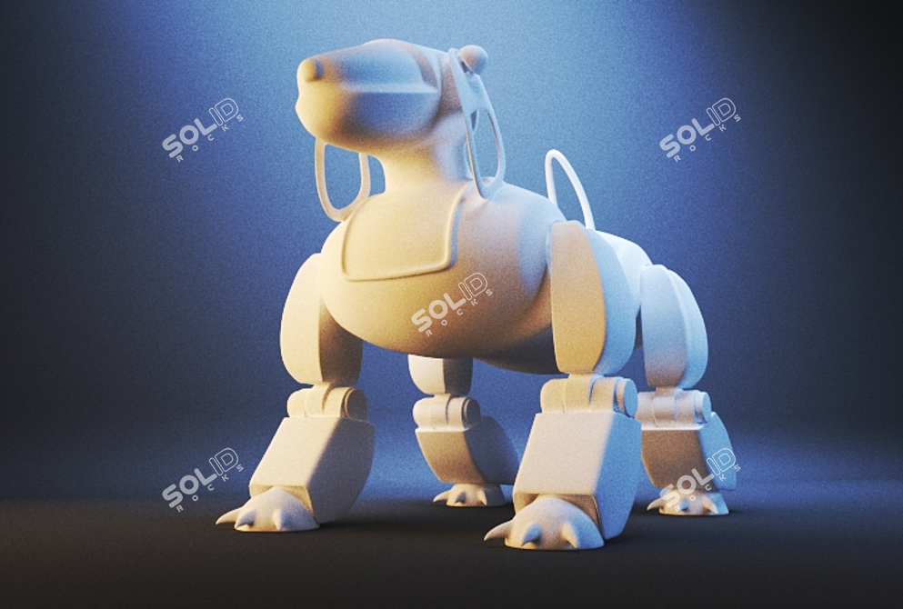 Smart Pup: Your Robotic Companion 3D model image 1