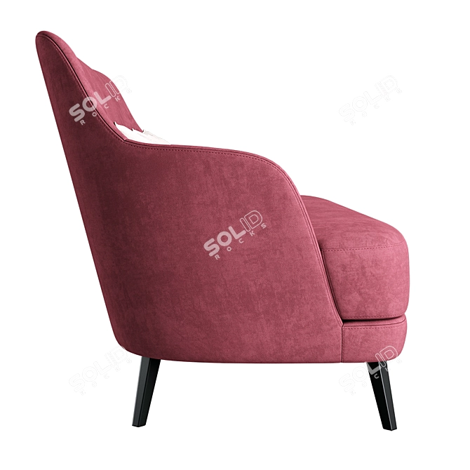 Contemporary Poli Sofa: Compact, Stylish 3D model image 3