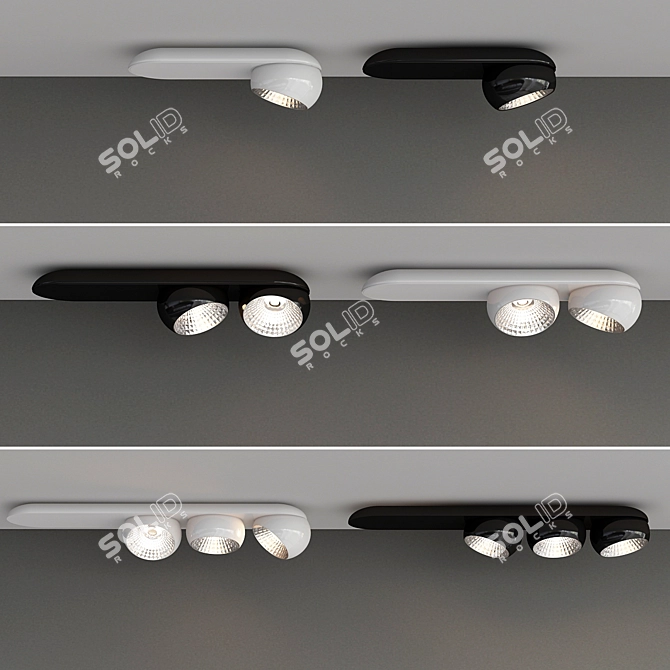 Marbul LED Ceiling Light 3D model image 1