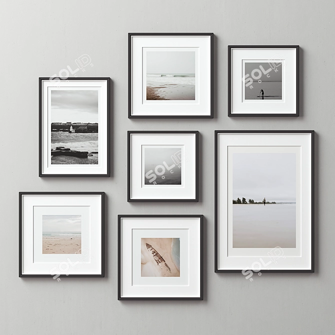 Versatile Picture Frames Set 3D model image 4