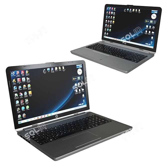 HP Notebook PC - Powerful and Portable 3D model image 1