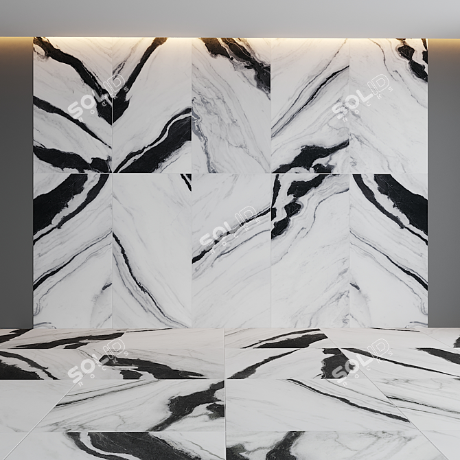 Title: Dual Marble Elegance 3D model image 1