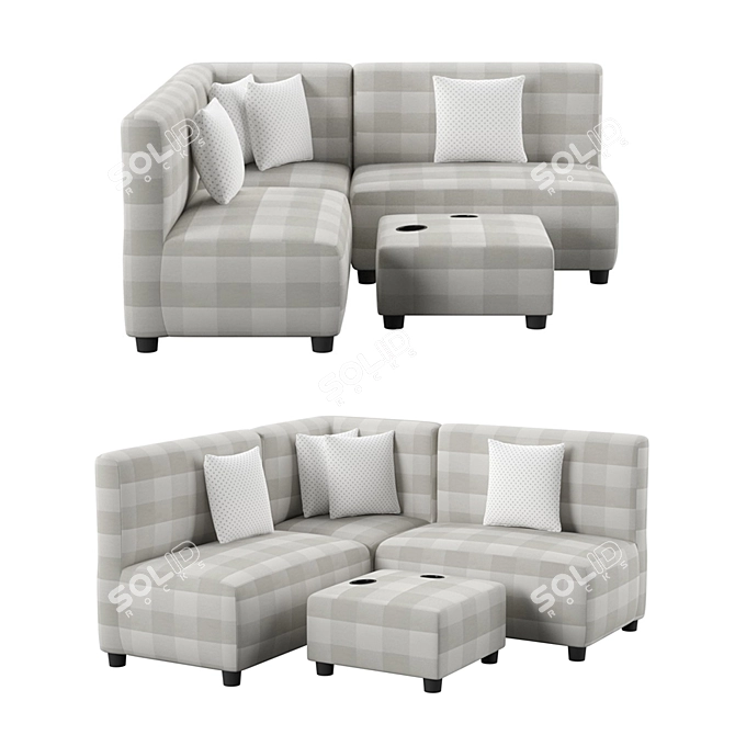 Elegant Charlemont Sofa: Transform Your Living Space 3D model image 1