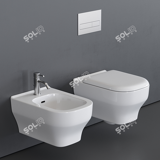 Olympia Synthesis Wall-Hung WC 3D model image 1