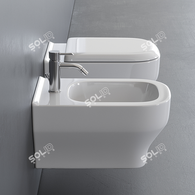 Olympia Synthesis Wall-Hung WC 3D model image 2