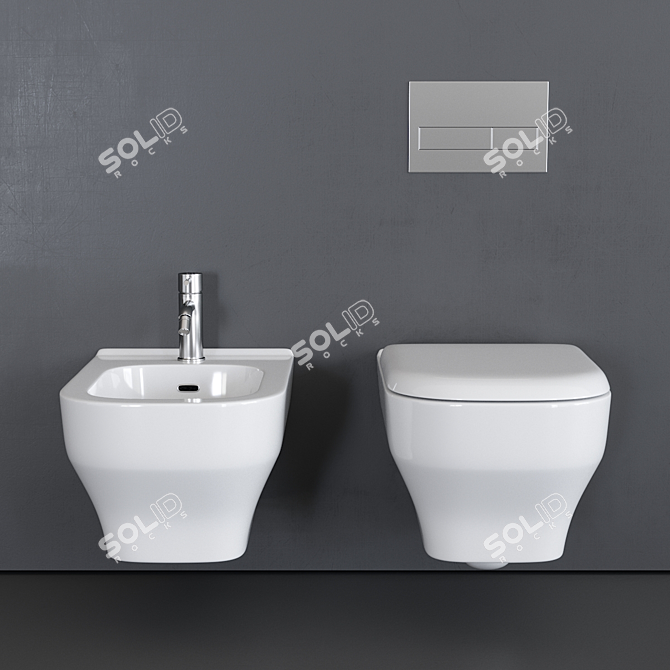 Olympia Synthesis Wall-Hung WC 3D model image 3