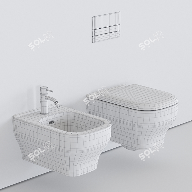 Olympia Synthesis Wall-Hung WC 3D model image 5