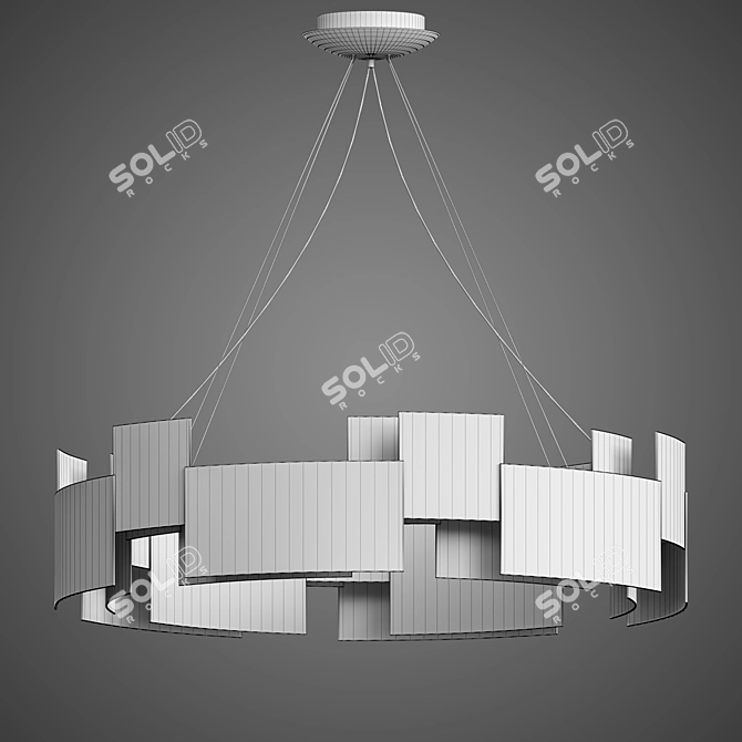 Modern OBN Chandelier - Ø 60 80 120 3D model image 2