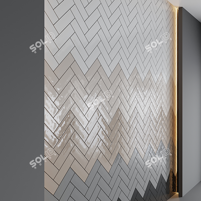 Country Ceramic Wall Panel - Equipe 3D model image 2