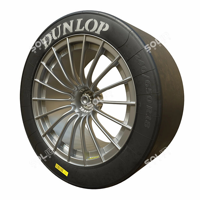 Mercedes Benz CLK 55 AMG DTM Wheel 3D model image 1