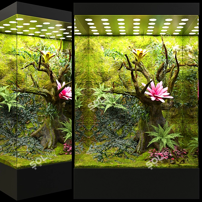 Luxury Jungle Oasis: Paludarium | Vivarium 3D model image 2