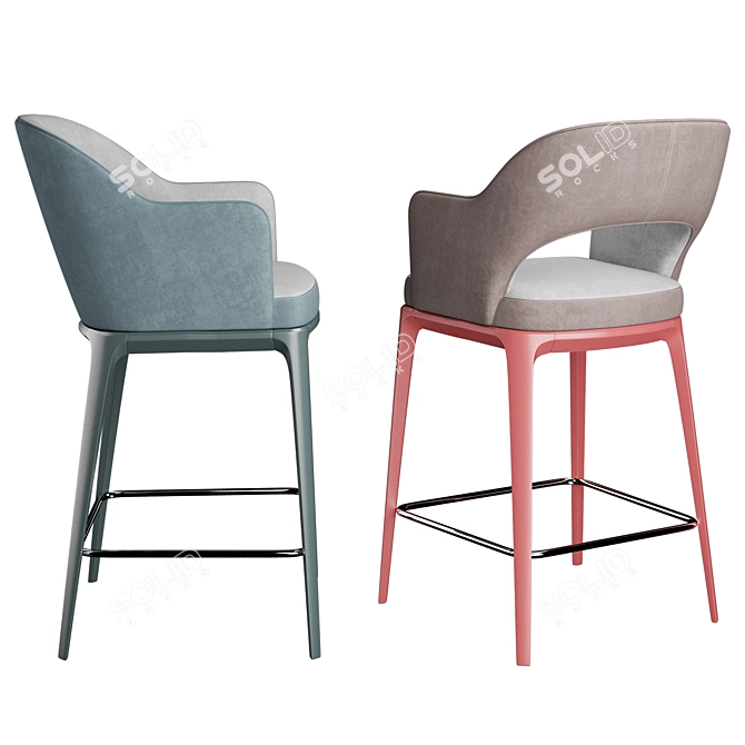 Gray Tony Bar M - Compact, Stylish, and Functional! 3D model image 3