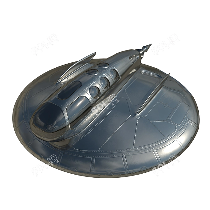 Jet off with our UFO! 3D model image 1