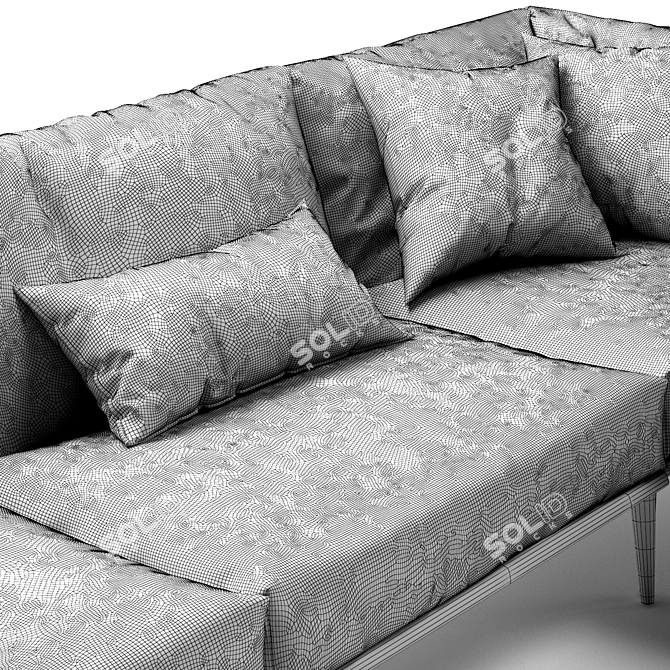 Modern Italian Design: Novamobili Kubi Sofa 3D model image 5