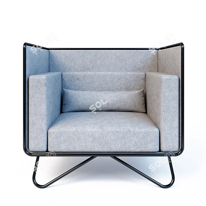 Cozy Elegance: Noook-2 Armchair by Artu 3D model image 1