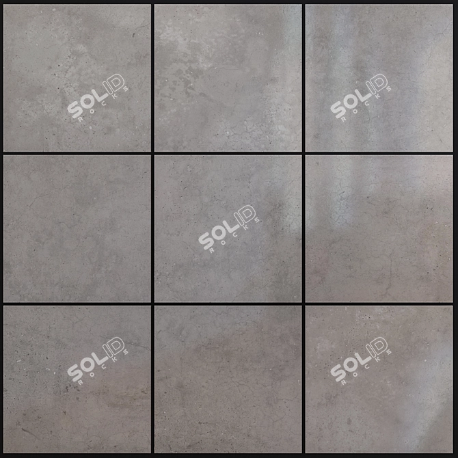 Hyper Gray Multi-Texture 3D Wall/Floor Kit 3D model image 1