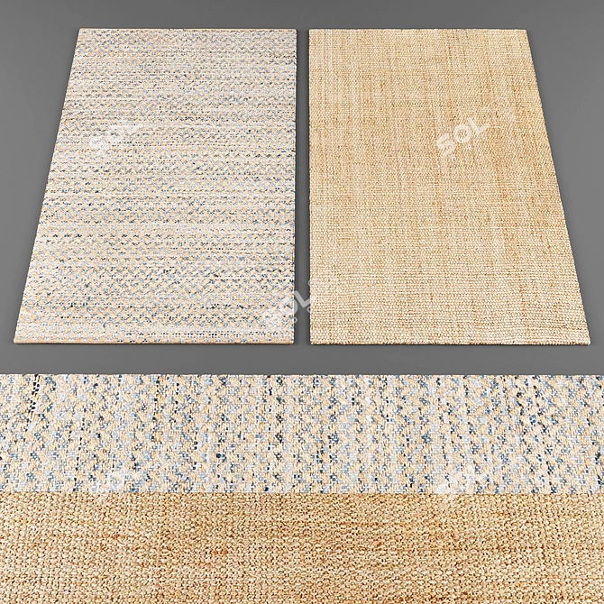Modern Chic Rugs Collection 3D model image 1