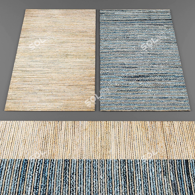 Modern Chic Rugs Collection 3D model image 2