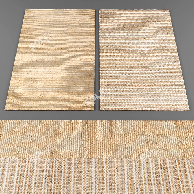 Modern Chic Rugs Collection 3D model image 3