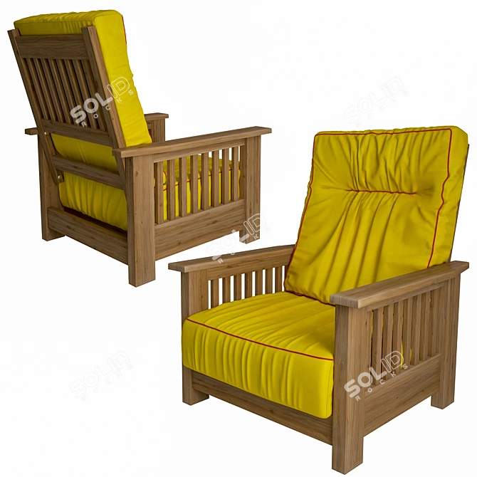 Urban Rope Accent Chair 3D model image 1