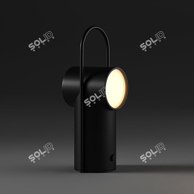 Elegant Bijou Table Lamp 3D model image 2