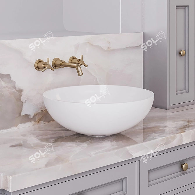 Classic Bathroom Furniture 3D model image 2