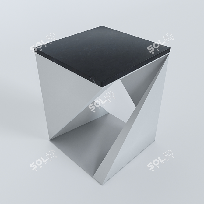 Fold Accent Table: Elegant and Versatile Furniture 3D model image 2