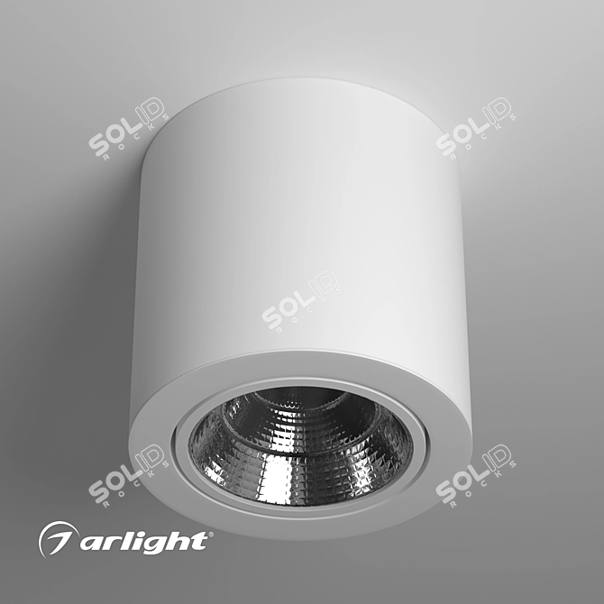 Cylinder LED Downlight: SP-FOCUS-R140 3D model image 2