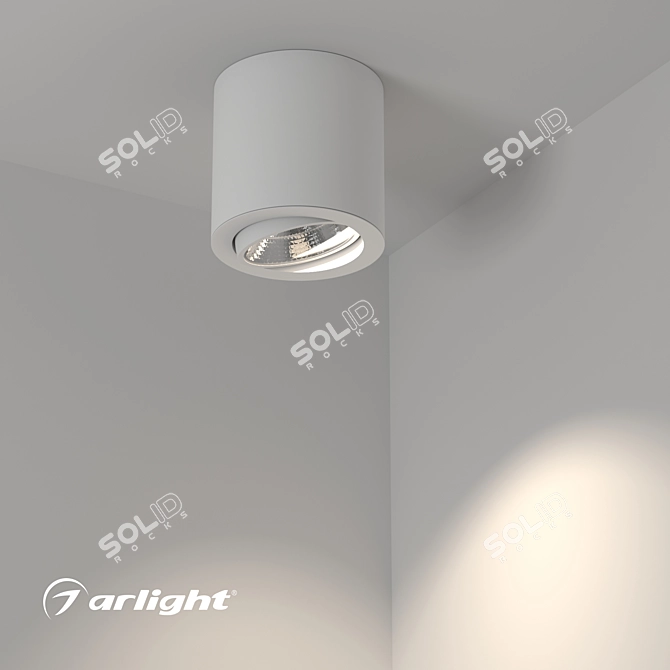 Cylinder LED Downlight: SP-FOCUS-R140 3D model image 3