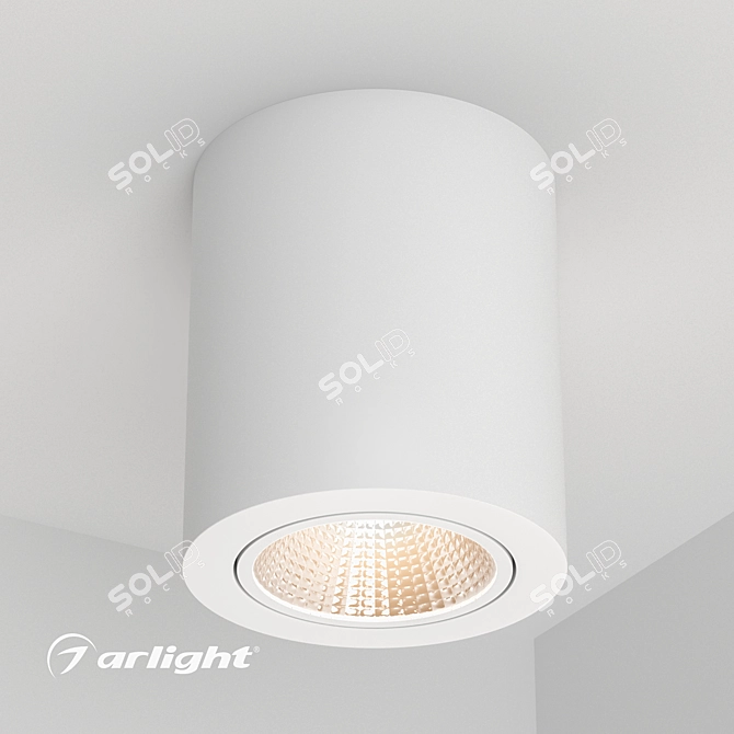 Versatile LED Downlight for Bright and Accented Lighting 3D model image 1