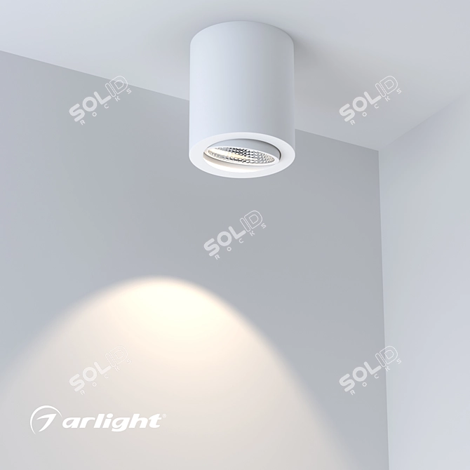 Versatile LED Downlight for Bright and Accented Lighting 3D model image 3