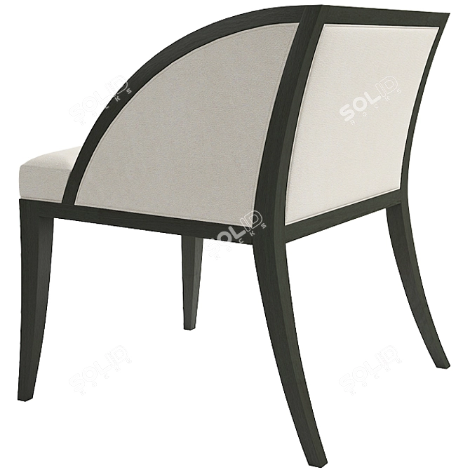 Elegant Palerme Dining Chair 3D model image 2