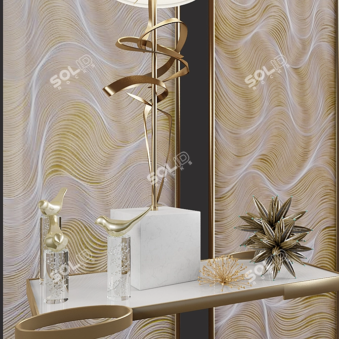 Elegant Architecture Lamp Set 3D model image 5