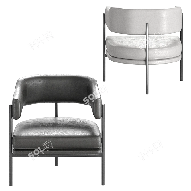 Elegant Isabella Chair: Beyond Comfort 3D model image 2