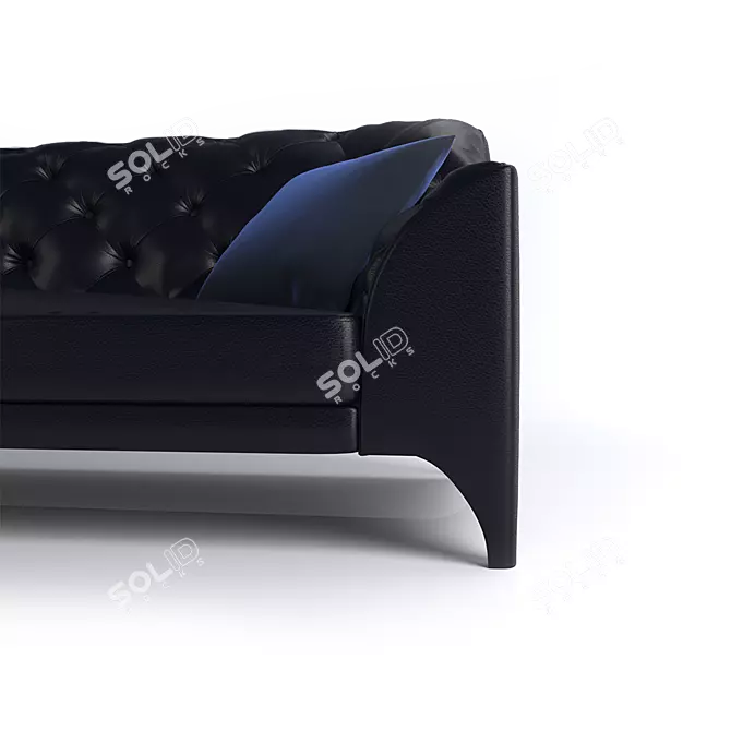 Brando Selva: Stylish 4-Seater Sofa 3D model image 4
